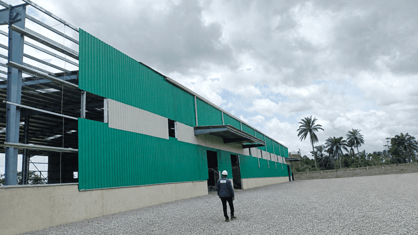 INSTALLATION OF PRE-FABRICATED STEEL STRUCTURE AND ASSOCIATED WORKS.